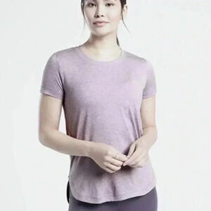 Athleta | Lilac Purple Crewneck Short Sleeve Tee